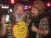 Bass men Rock (33 RPM) and BJ (Lower Case Blues) shared stories and love of beer at Beach Barrels.